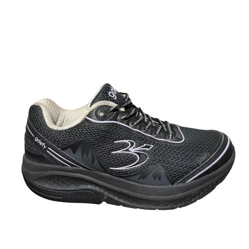 Gdefy Women's Black and Gray Sneakers size 7